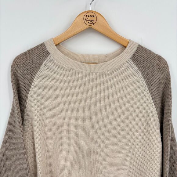 Madewell Jane Waffle Knit Sweater Wool Alpaca Blend Pullover, Sz Small, - Picture 3 of 8